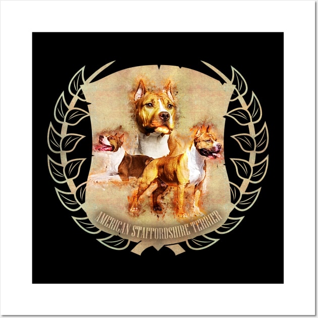 American Staffordshire Terrier - Amstaff Wall Art by Nartissima